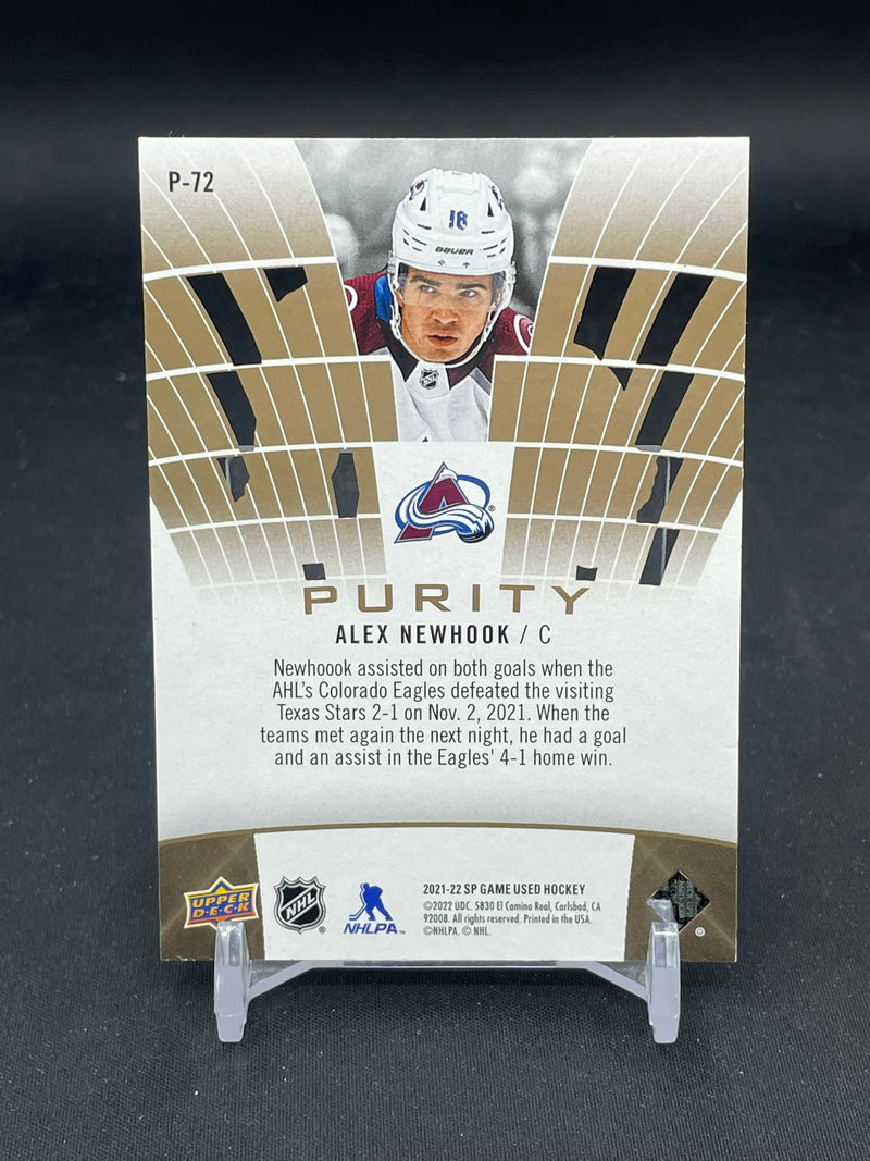 2021 UPPER DECK SP GAME USED - PURITY - A. NEWHOOK - #P-72 - #'D/150