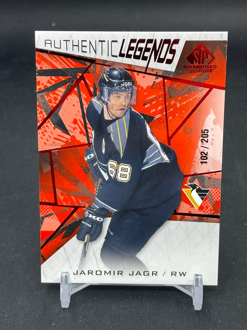 2021 UPPER DECK SP GAME USED - AUTHENTIC LEGENDS - J. JAGR - #103 - #'D/205