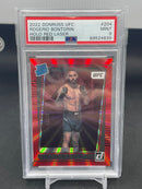 2022 PANINI DONRUSS UFC - HOLO RED LASER - R. BONTORIN - #204 - #'D/75 - PSA 9 - RC