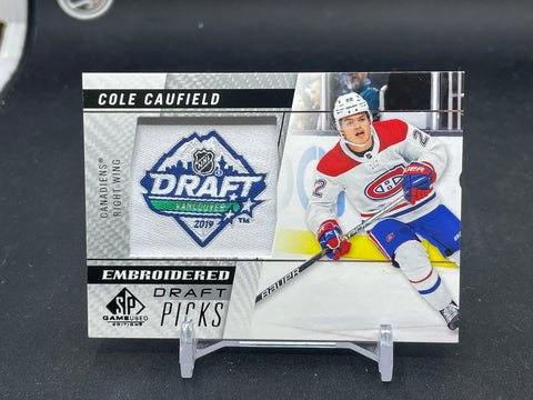 2021 UPPER DECK SP GAME USED - EMBROIDERED DRAFT PICKS - C. CAUFIELD - #100 - RELIC
