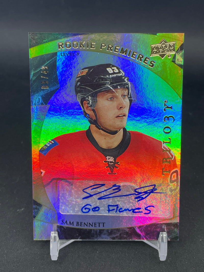 2015 UPPER DECK TRILOGY - ROOKIE PREMIERES - S. VENNETT - #176 - #'D/49 - INSCRIBED AUTOGRAPH - RC