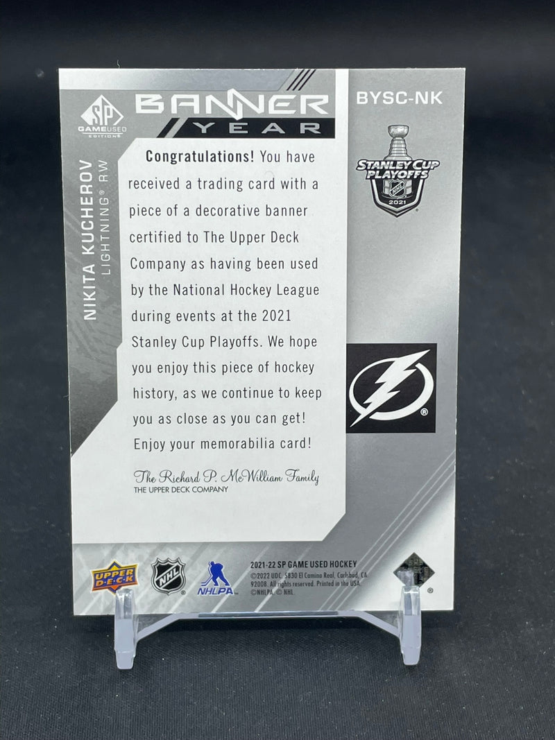 2021 UPPER DECK SP GAME USED - BANNER YEAR - N. KUCHEROV -