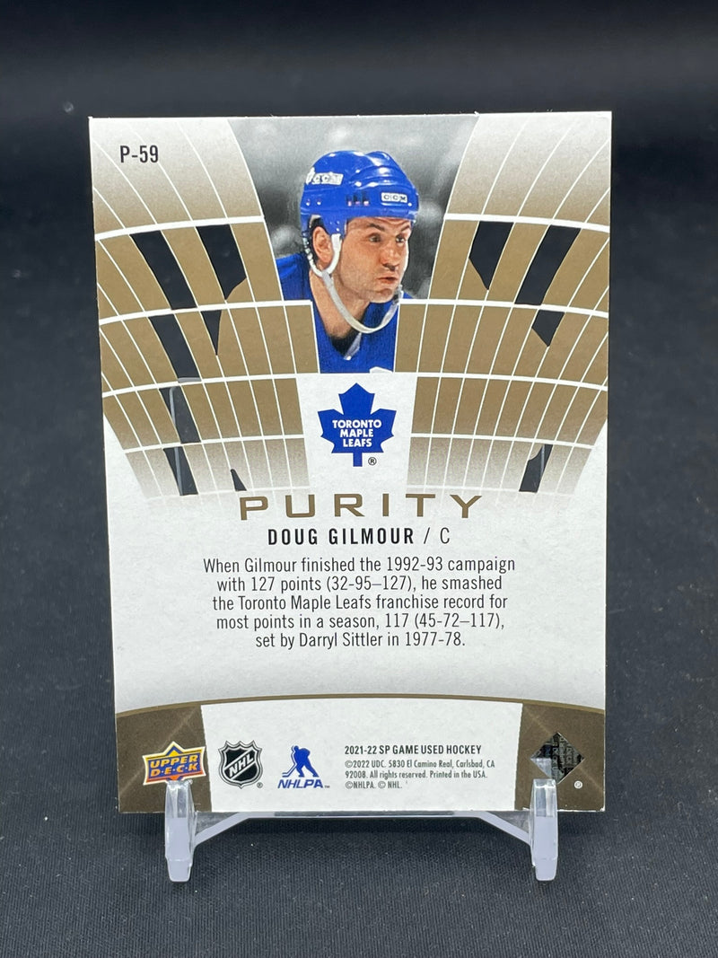 2021 UPPER DECK SP GAME USED - PURITY - D. GILMOUR - #P-59 - #'D/150