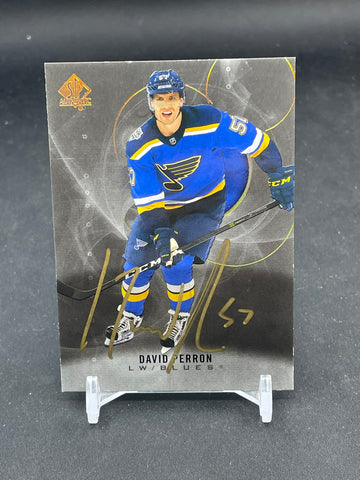 2020 UPPER DECK SP AUTHENTIC - BLACK/GOLD - D. PERRON - #78 - AUTOGRAPH