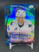 2015 UPPER DECK TRILOGY - ROOKIE PREMIERES - N. GOLDOBIN - #193 - #'D/35 - INSCRIBED AUTOGRAPH - RC
