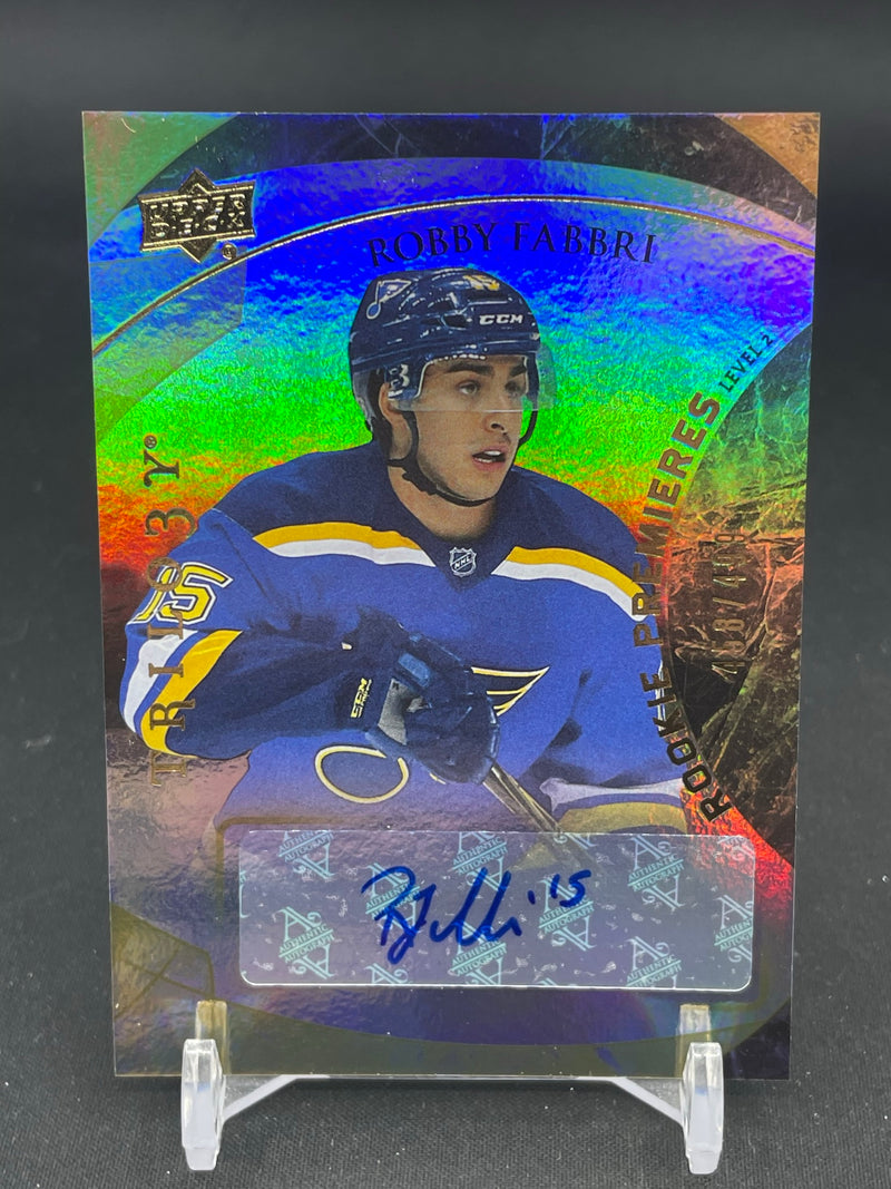 2015 UPPER DECK TRILOGY - ROOKIE PREMIERES - R. FABBRI - #138 - #'D/499 - AUTOGRAPH - RC