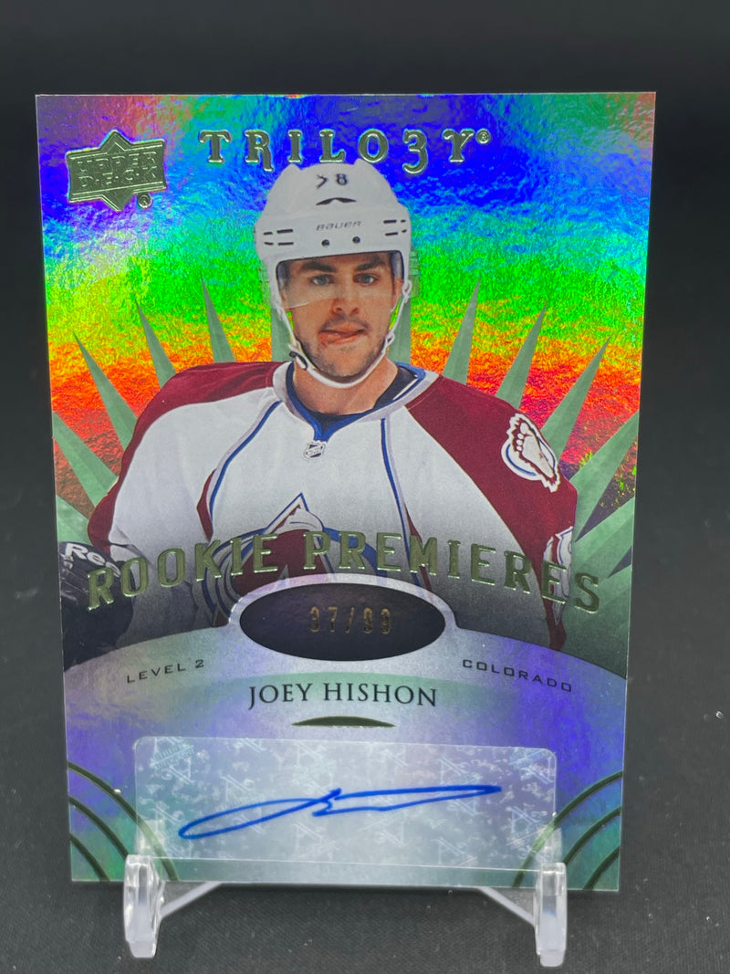 2014 UPPER DECK TRILOGY - ROOKIE PREMIERES - J. HISHON - #139 - #'D/99 - AUTOGRAPH - RC