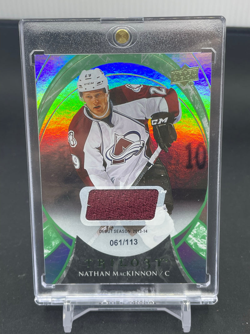 2015 UPPER DECK TRILOGY - N. MACKINNON - #22 - #'D/113 - RELIC