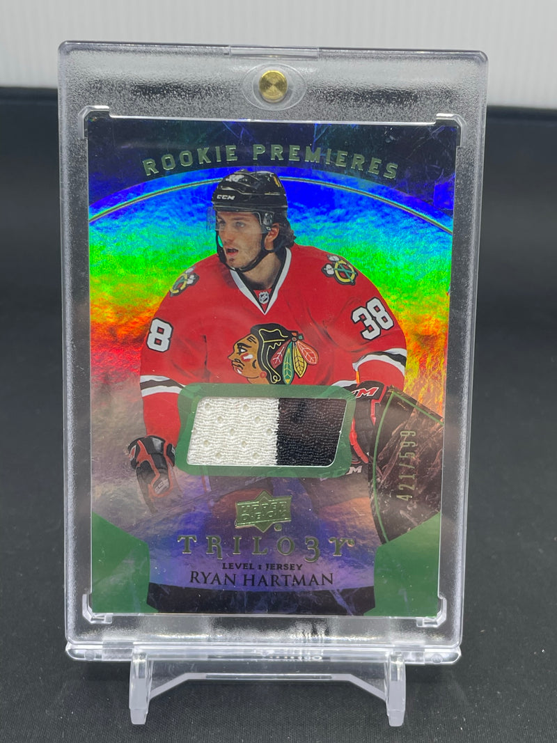 2015 UPPER DECK TRILOGY - ROOKIE PREMIERES -  R. HARTMAN - #116 - #'D/599 - RELIC - RC
