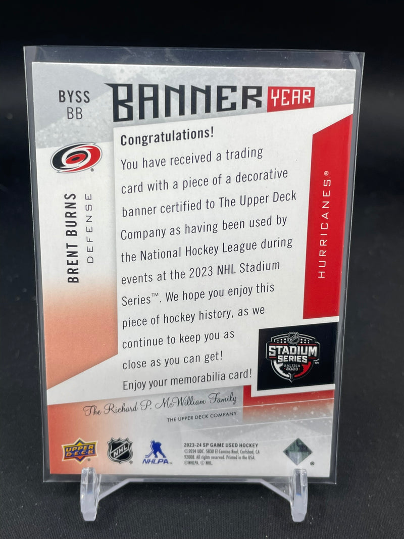 2023 UPPER DECK SP GAME USED - BANNER YEAR - B. BURNS -