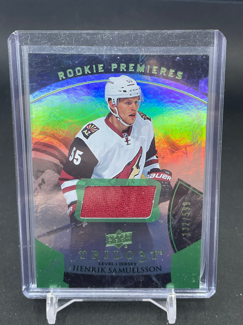 2015 UPPER DECK TRILOGY - ROOKIE PREMIERES - H. SAMUELSSON - #102 - #'D/599 - RELIC