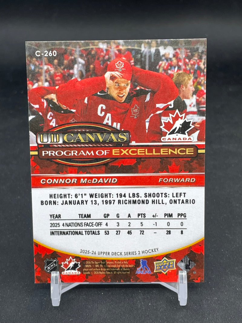 2025 UPPER DECK SERIES TWO - UD CANVAS - PROGRAM OF EXCELLENCE - C. MCDAVID -