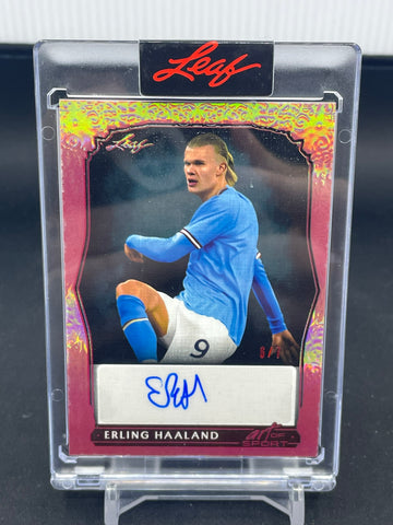 2023 LEAF ART OF SPORT - E. HAALAND - #BA-EH1 - #'D/7 - AUTOGRAPH