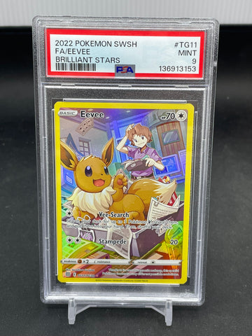 POKEMON - BRILLIANT STARS - EEVEE - #TG11 - PSA 9