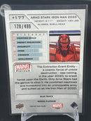 2023 UPPER DECK MARVEL PLATINUM - BLUE TRAXX - ARNO STARK IRON MAN 2020 - #177 - #'D/499