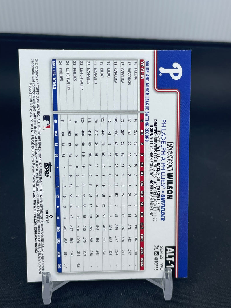2025 TOPPS SERIES TWO - W. WILSON -