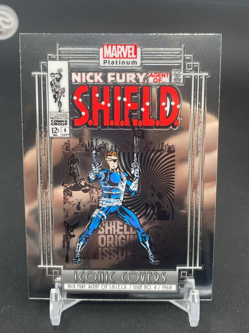 2023 UPPER DECK MARVEL PLATINUM - ICONIC COVERS - NICK FURY AGENT OF SHIELD -