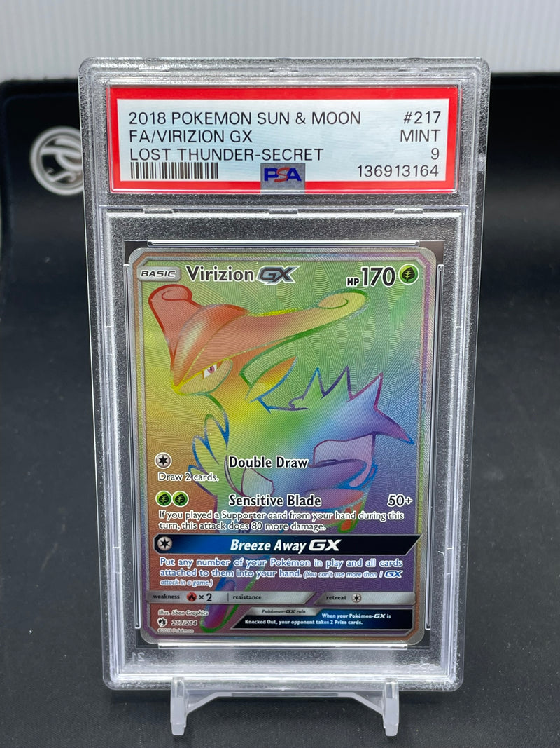POKEMON - LOST THUNDER - VIRIZION GX - RAINBOW -