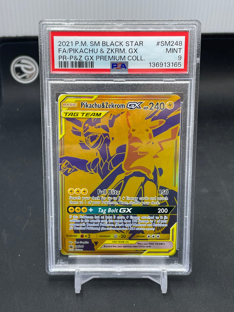 POKEMON - PROMO - PIKACHU & ZEKROM GX - FULL ART -