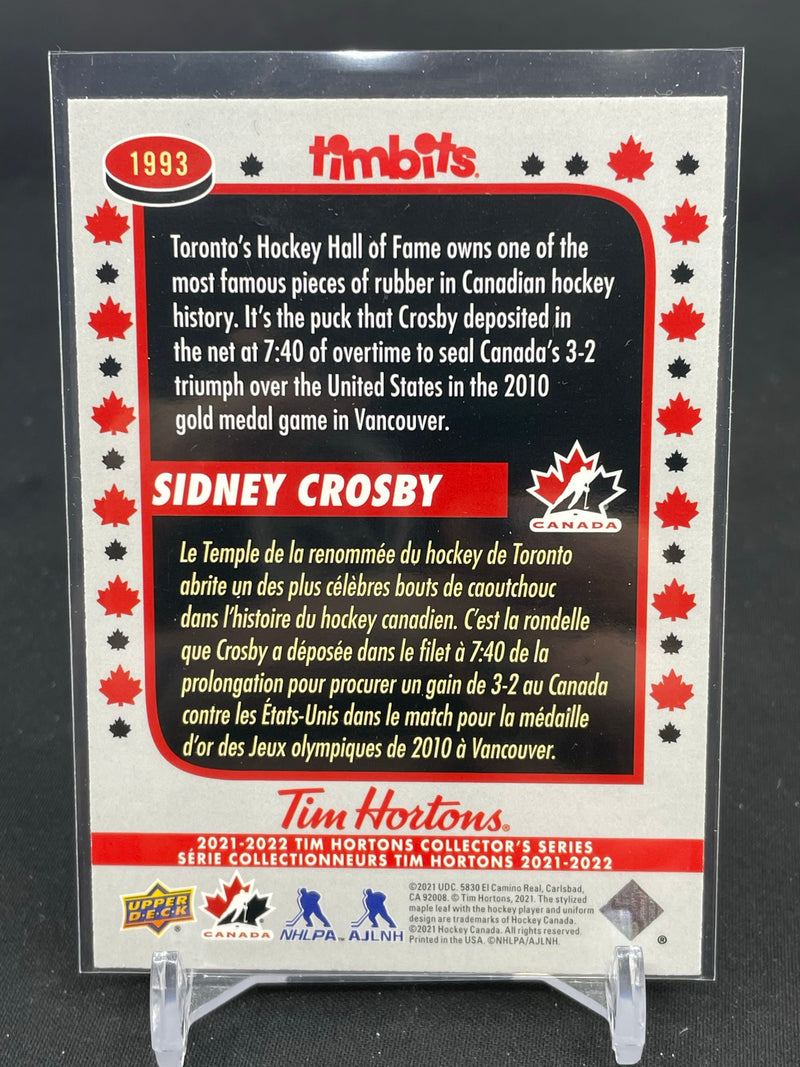 2021 UPPER DECK TIM HORTONS TEAM CANADA - TIMBITS - S. CROSBY -
