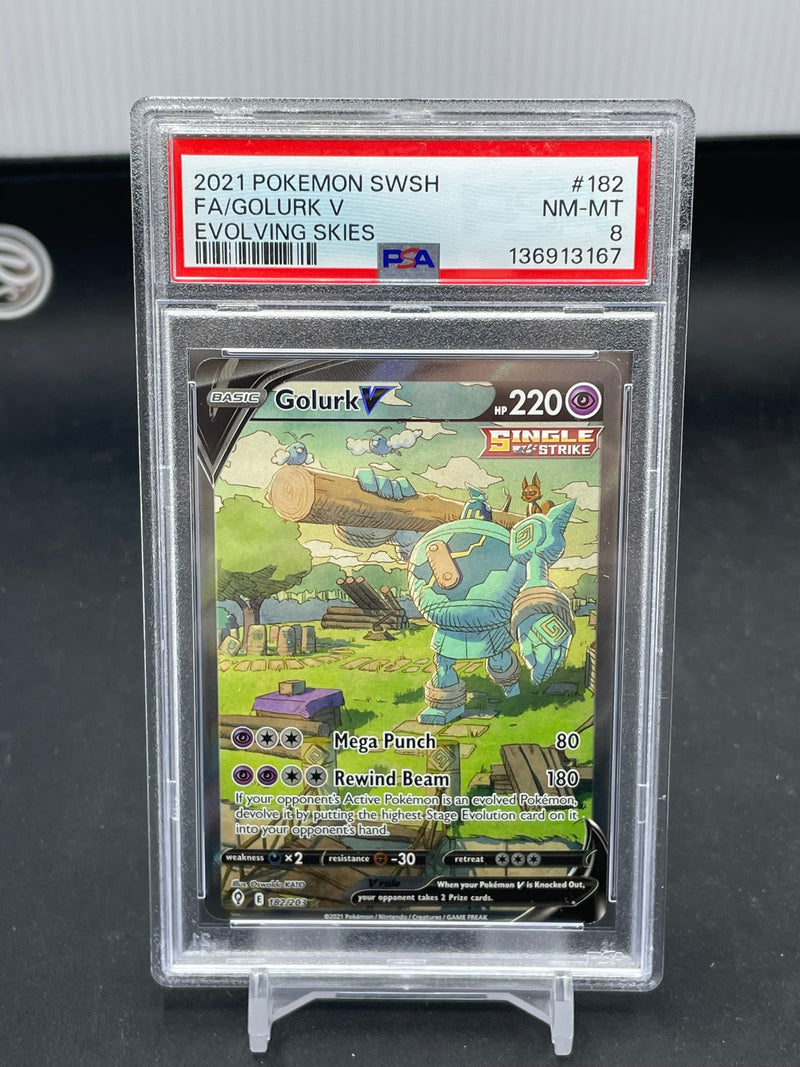 POKEMON - EVOLVING SKIES - GOLURK V - ALTERNATE ART -