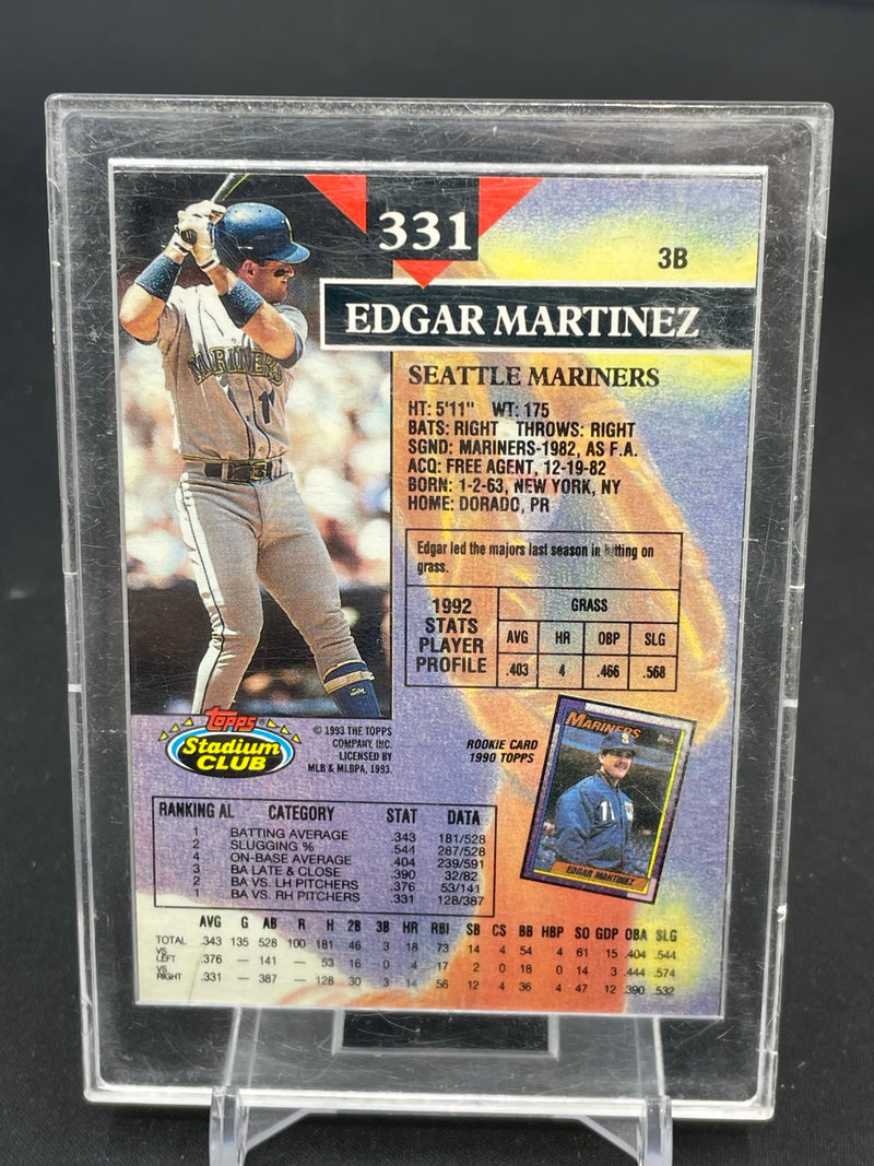 1993 TOPPS STADIUM CLUB - 1ST DAY PRODUCTION - E. MARTINEZ -