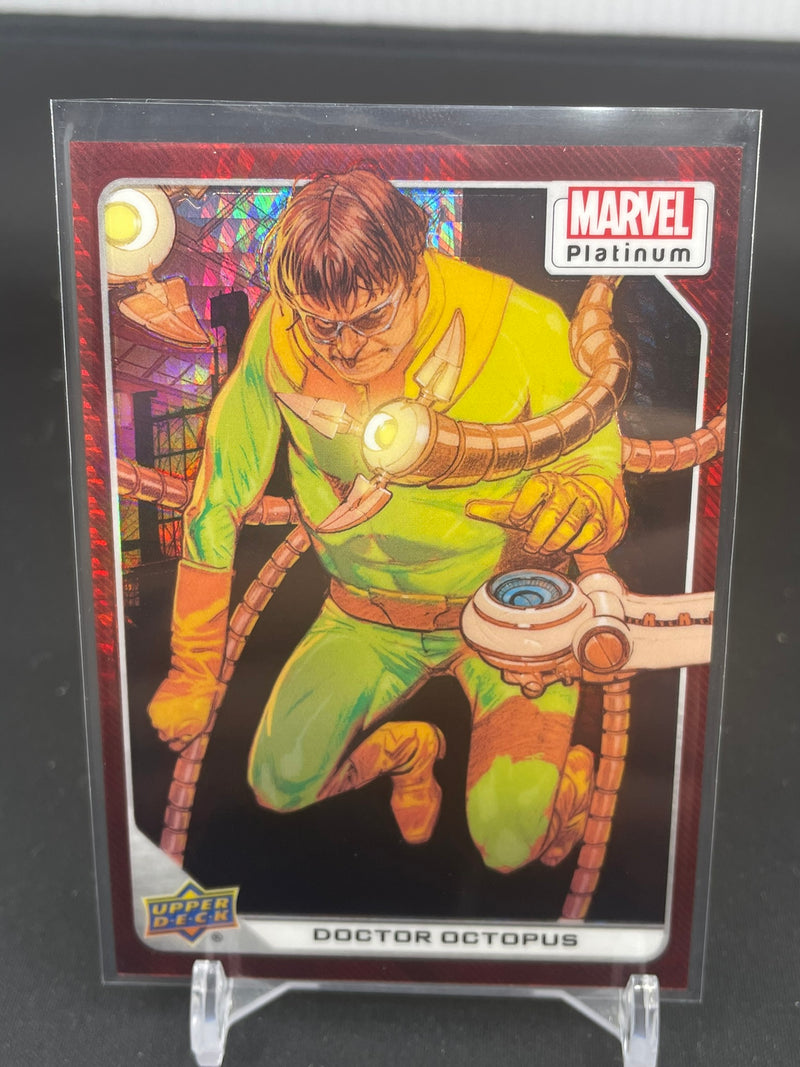 2023 UPPER DECK MARVEL PLATINUM - RED PRISM - DOCTOR OCTOPUS - #91 - #'D/199
