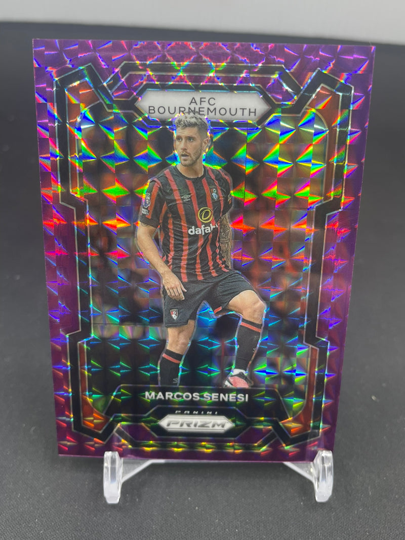 2023 PANINI PRIZM PREMIER LEAGUE - PURPLE MOSAIC PRIZM - M. SENESI - #234 - #'D/140