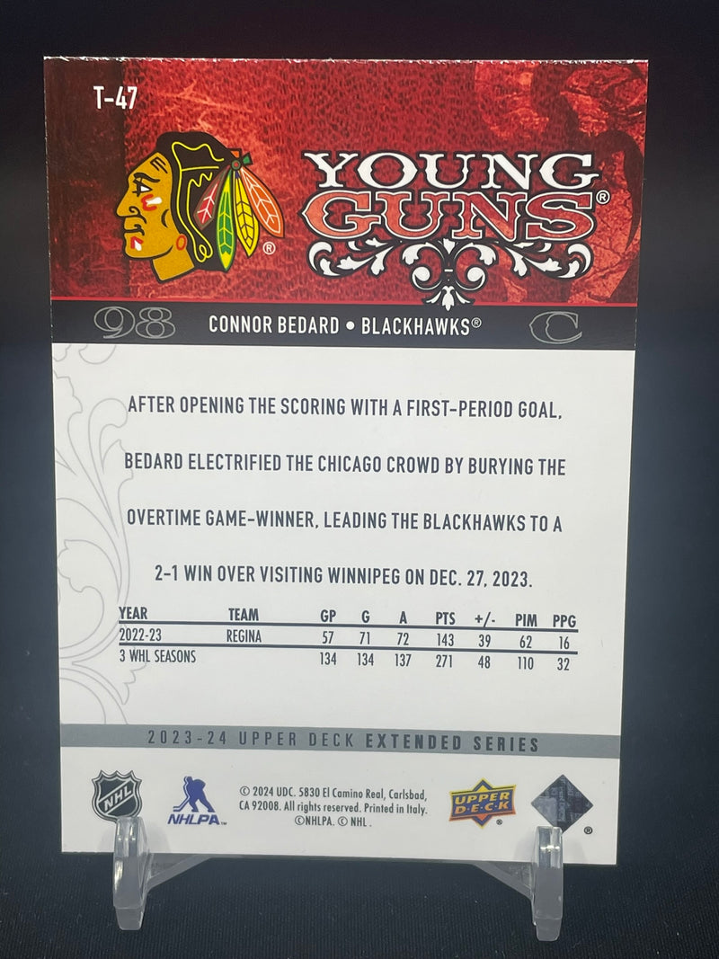 2023 UPPER DECK EXTENDED SERIES - TRIBUTE YOUNG GUNS - C. BEDARD -