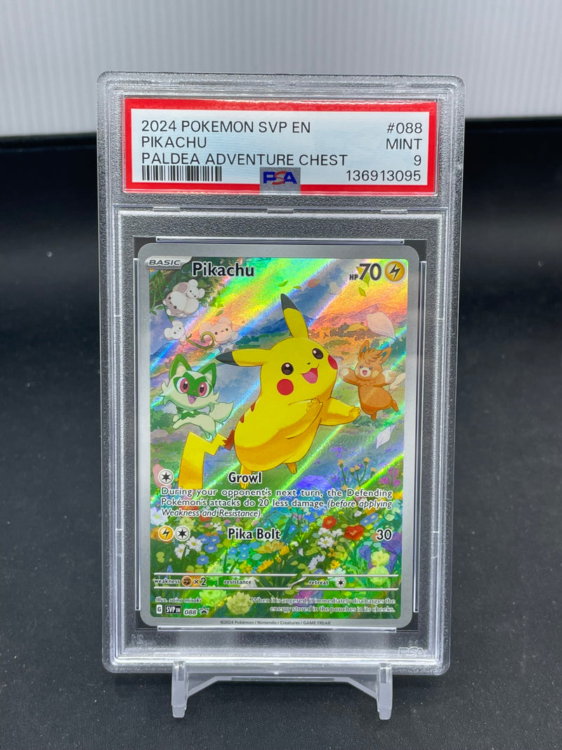 POKEMON - PALDEA ADVENTURE CHEST PROMO - PIKACHU - FULL ART -