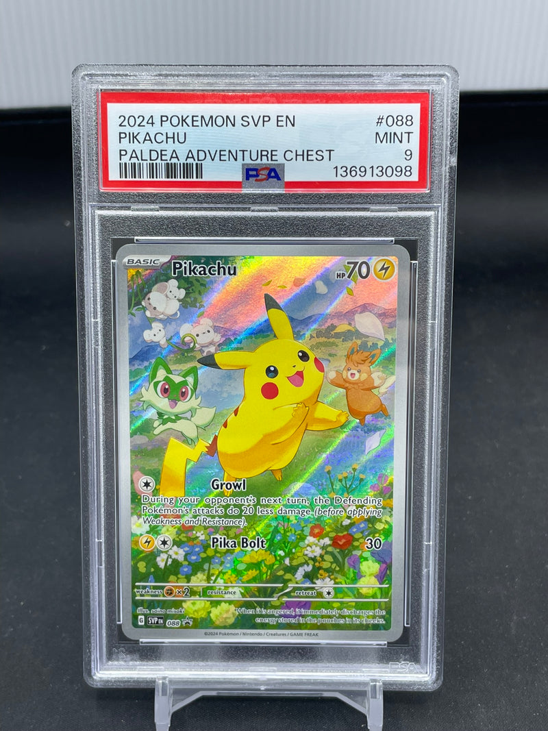 POKEMON - PALDEA ADVENTURE CHEST PROMO - PIKACHU - FULL ART -