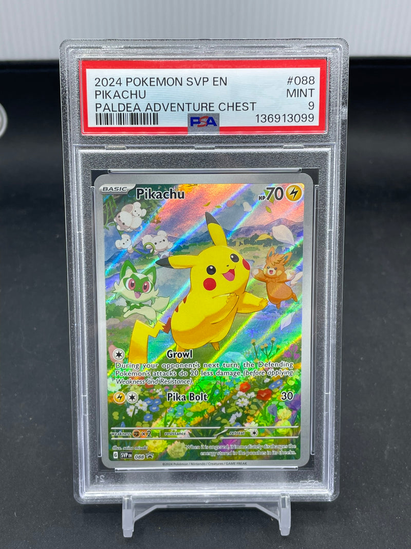 POKEMON - PALDEA ADVENTURE CHEST PROMO - PIKACHU - FULL ART -