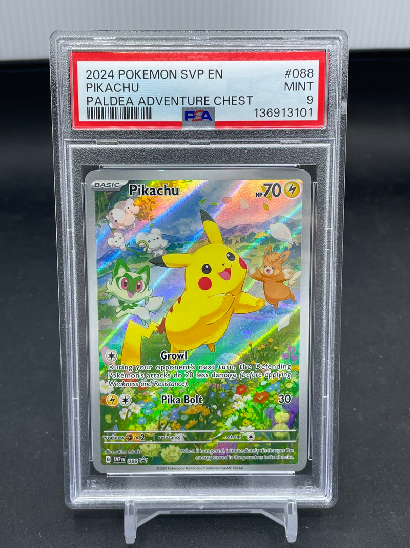 POKEMON - PALDEA ADVENTURE CHEST PROMO - PIKACHU - FULL ART -