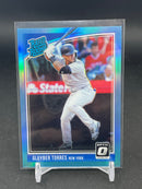 2018 PANINI DONRUSS OPTIC - BLUE PRIZM - RATED ROOKIE - G. TORRES - #65 - #'D/50 - RC