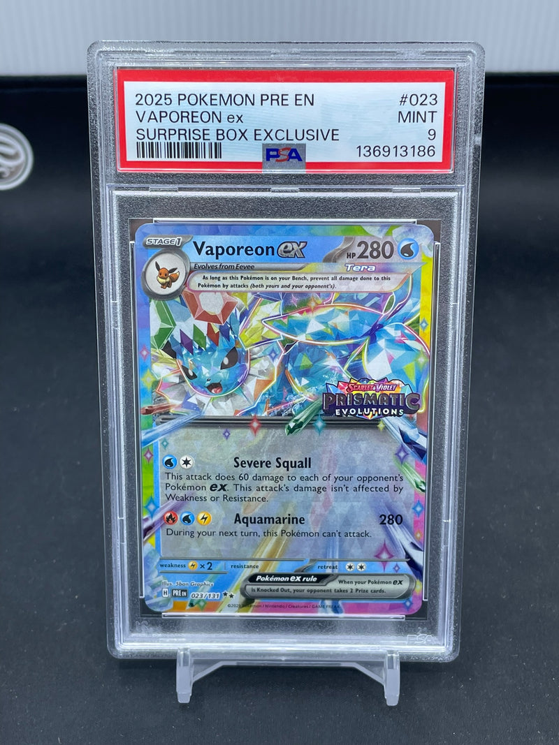POKEMON - SURPRISE BOX EXCLUSIVE - VAPOREON EX -