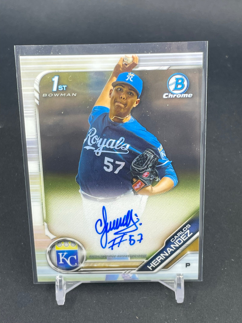 2019 TOPPS BOWMAN CHROME - 1ST BOWMAN - C. HERNANDEZ - #CPA-CH - AUTOGRAPH