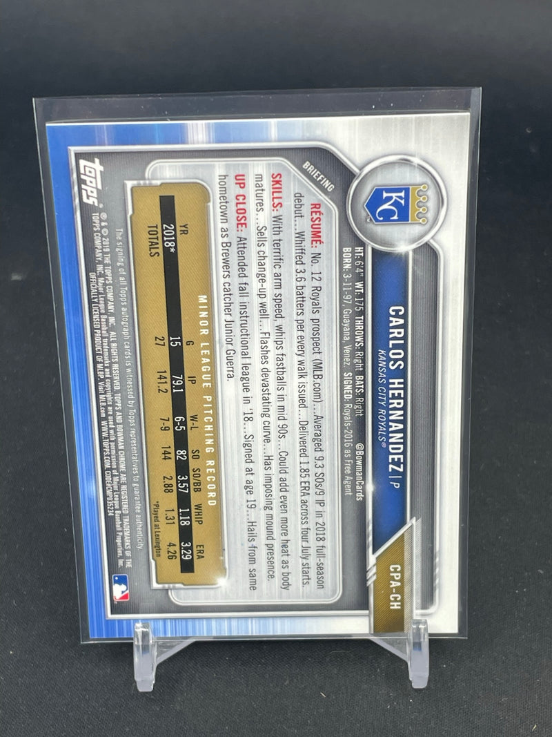 2019 TOPPS BOWMAN CHROME - 1ST BOWMAN - C. HERNANDEZ -