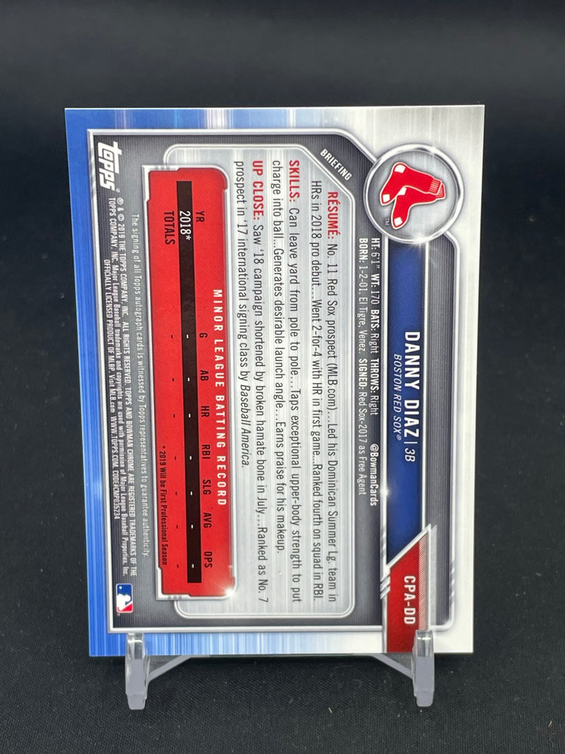 2019 TOPPS BOWMAN CHROME - 1ST BOWMAN - D. DIAZ -