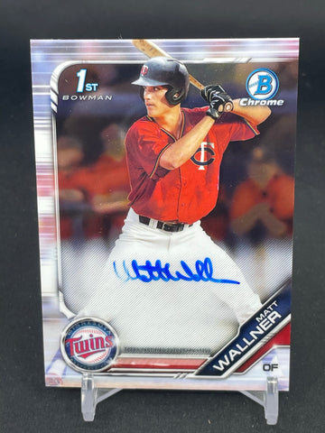 2019 TOPPS BOWMAN CHROME - 1ST BOWMAN - M. WALLNER - #CDA-MW - AUTOGRAPH