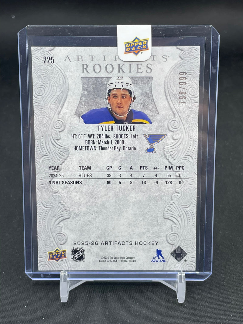 2025 UPPER DECK ARTIFACTS - ROOKIE - T. TUCKER - #225 - #'D/999