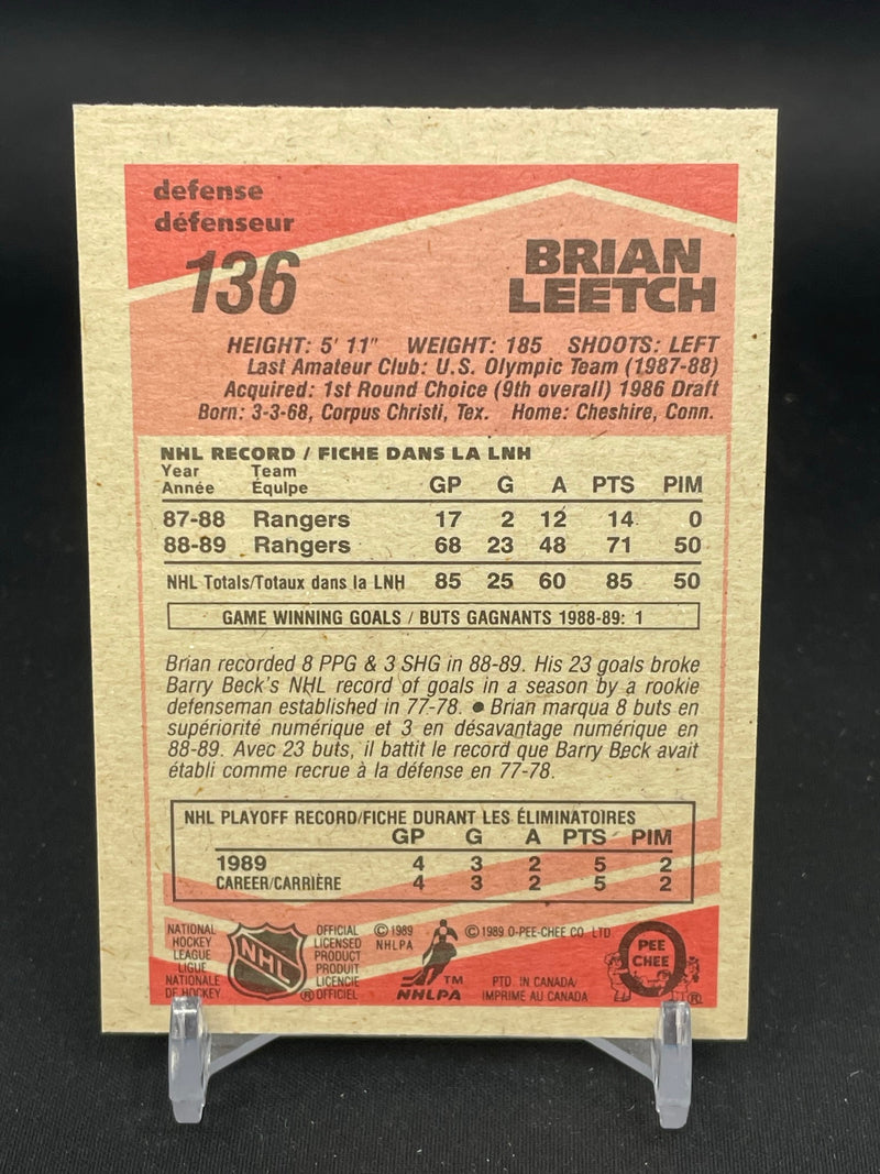 1989 O-PEE-CHEE - B. LEETCH -