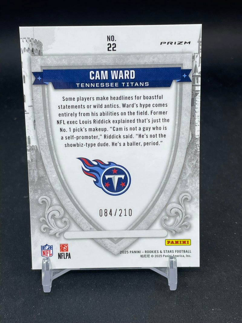 2025 PANINI ROOKIES & STARS - PANDORA COLOR MATCH - C. WARD - #22 - #'D/210 - RC