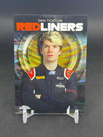 2021 TOPPS CHROME F1 - GOLD WAVE REFRACTOR - REDLINERS - D. TICKTUM - #RL-12 - #'D/50