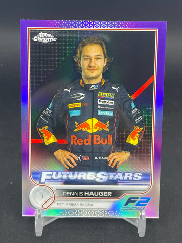 2022 TOPPS CHROME CHROME - PURPLE REFRACTOR - FUTURE STARS - D. HAUGER - #77 - #'D/399
