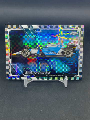 2021 TOPPS CHROME F1 - CHECKER FLAG REFRACTOR - R. VERSCHOOR - #121