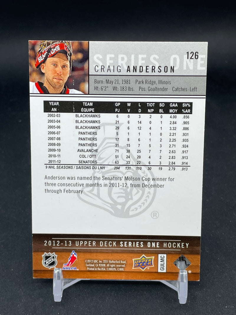 2012 UPPER DECK SERIES ONE - HIGH GLOSS - C. ANDERSON - #126 - #'D/10