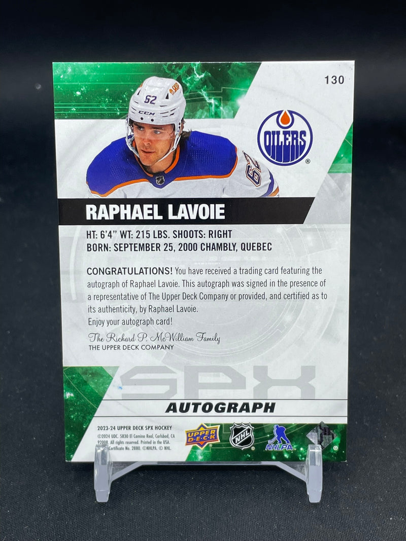 2023 UPPER DECK SPX - ROOKIES - R. LAVOIE -