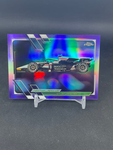2021 TOPPS CHROME F1 - PURPLE REFRACTOR - C. LUNDGAARD - #137 - #'D/399