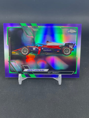 2021 TOPPS CHROME F1 - PURPLE/GREEN REFRACTOR - B. BISCAAL - #135