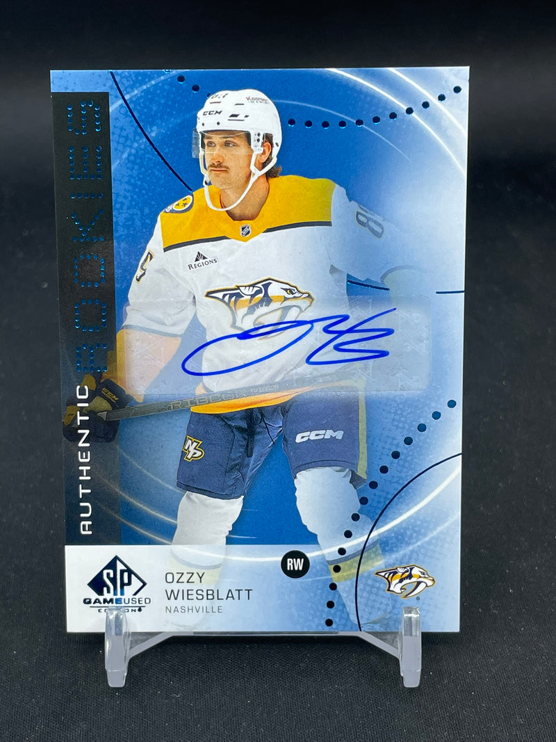 2025 UPPER DECK SP GAME USED - BLUE AUTOGRAPH - AUTHENTIC ROOKIES - O. WIESBLATT -